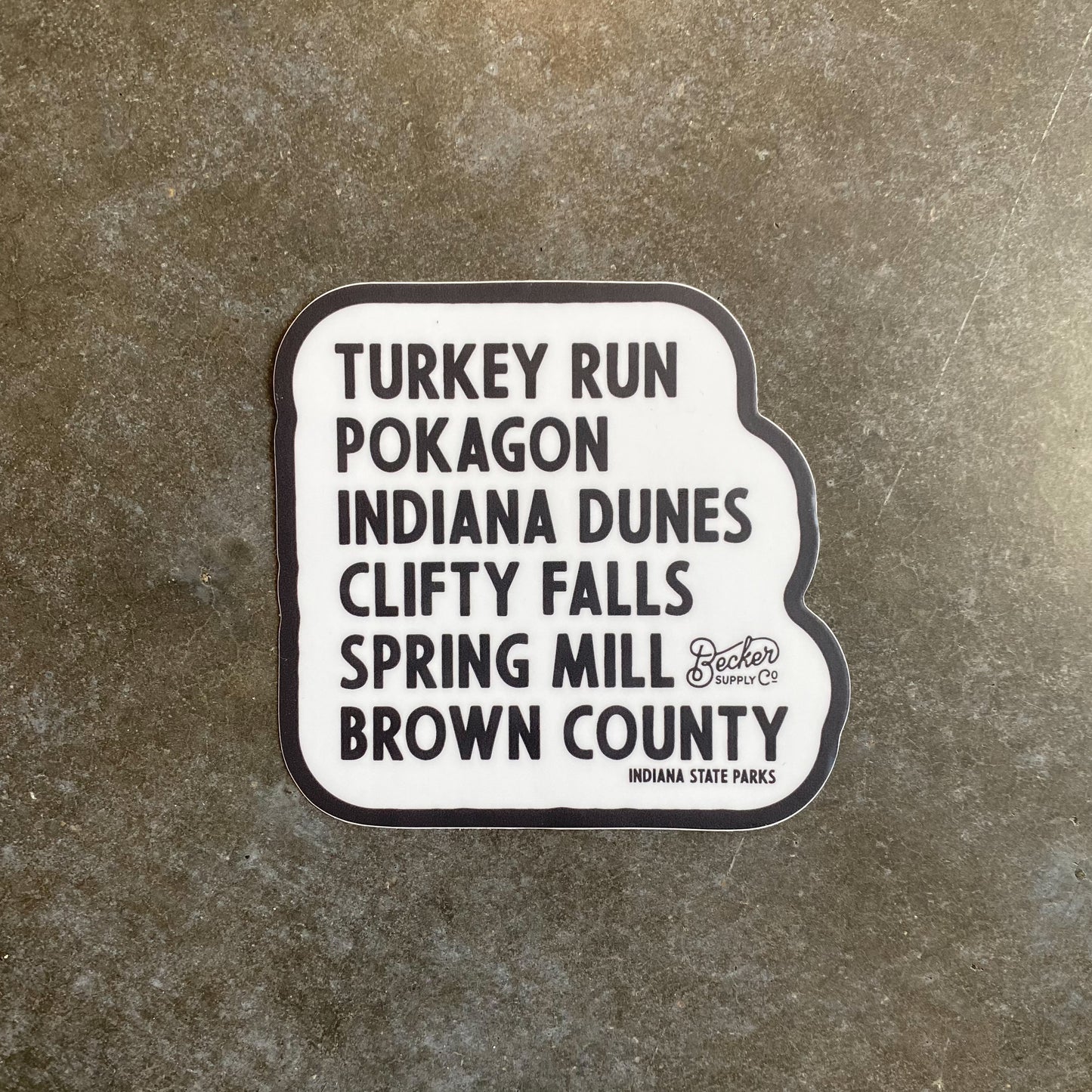 Indiana Parks Sticker