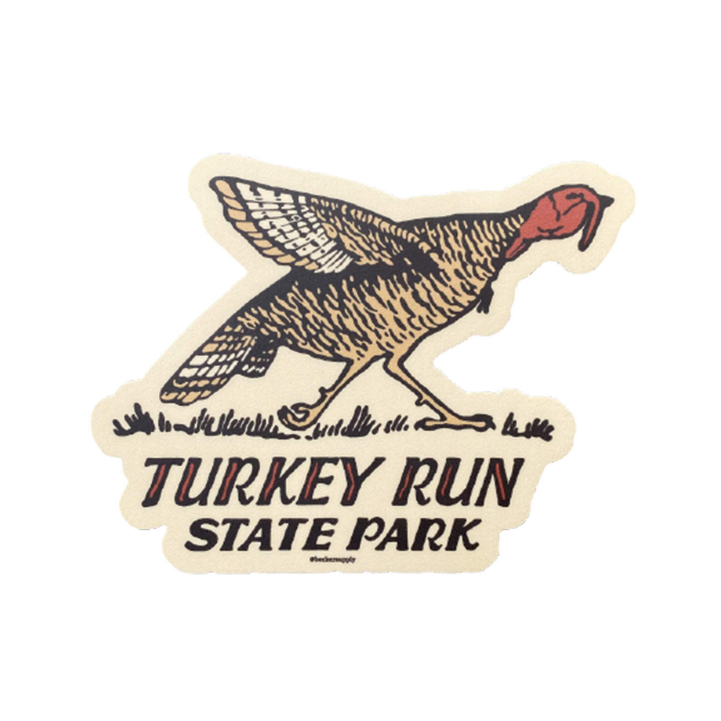 Turkey Run Sticker