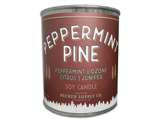 Peppermint Pine Candle - 1/2 Pint