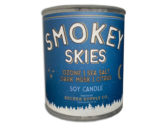 Smokey Skies Candle - 1/2 Pint