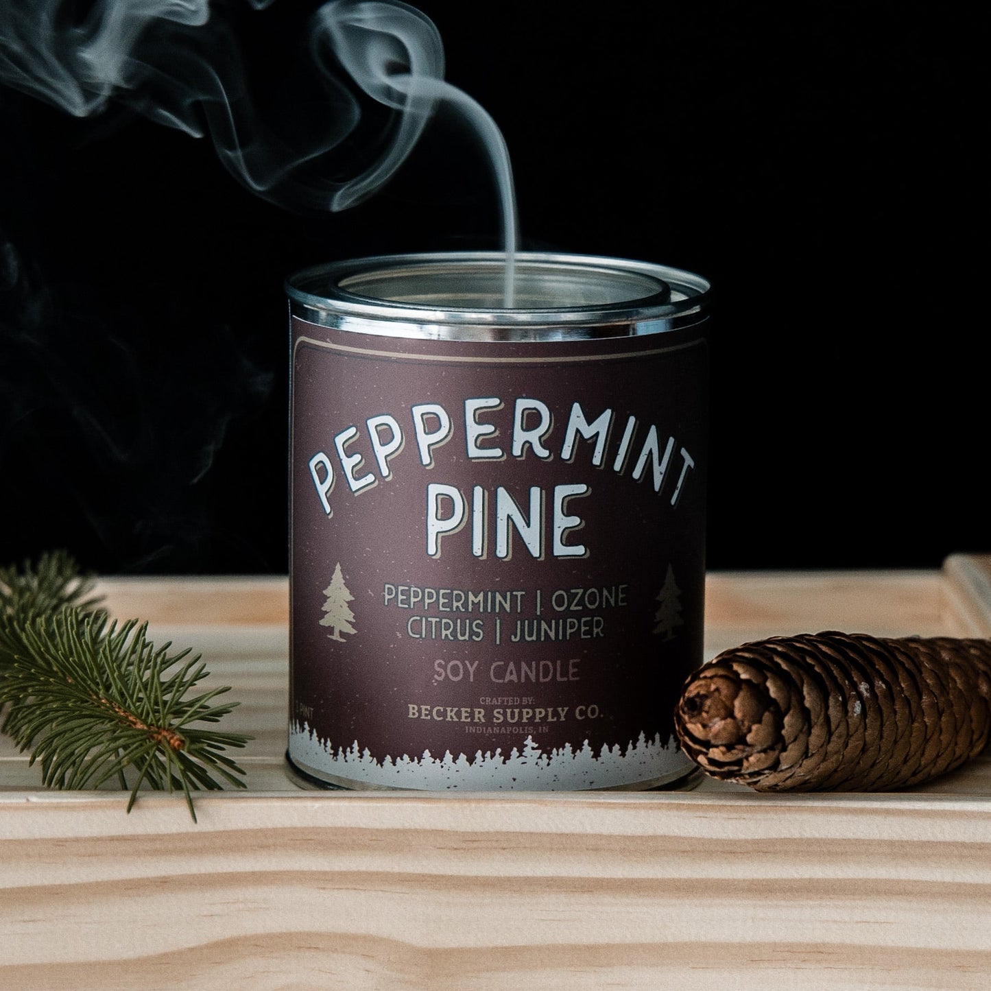 Peppermint Pine Candle - 1 Pint